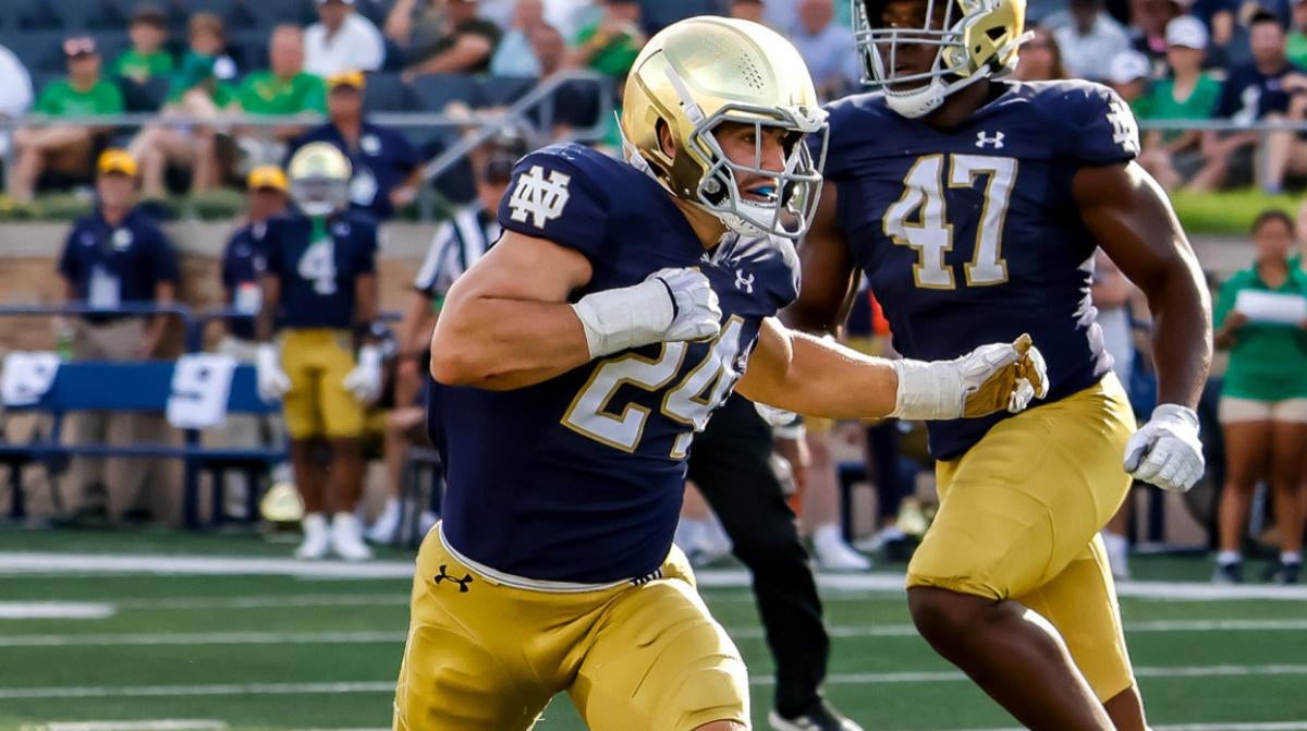 Notre Dame linebacker Jack Kiser
