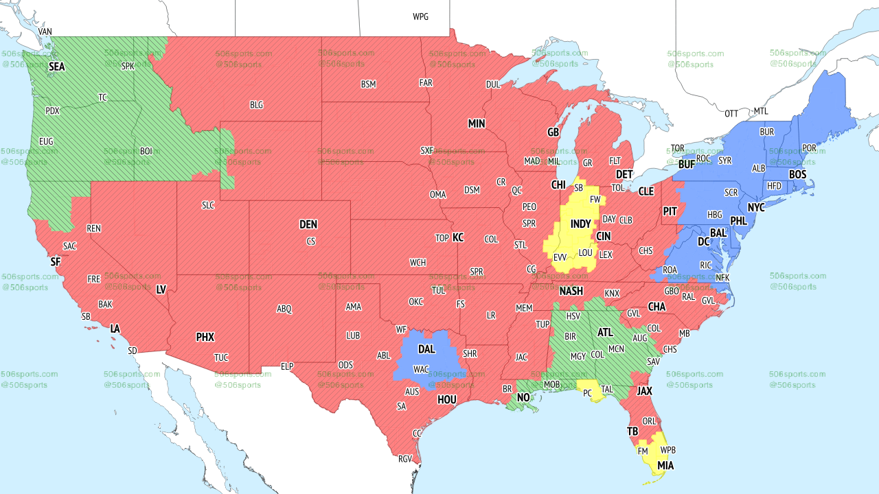506 Sports Week 7 Fox Map