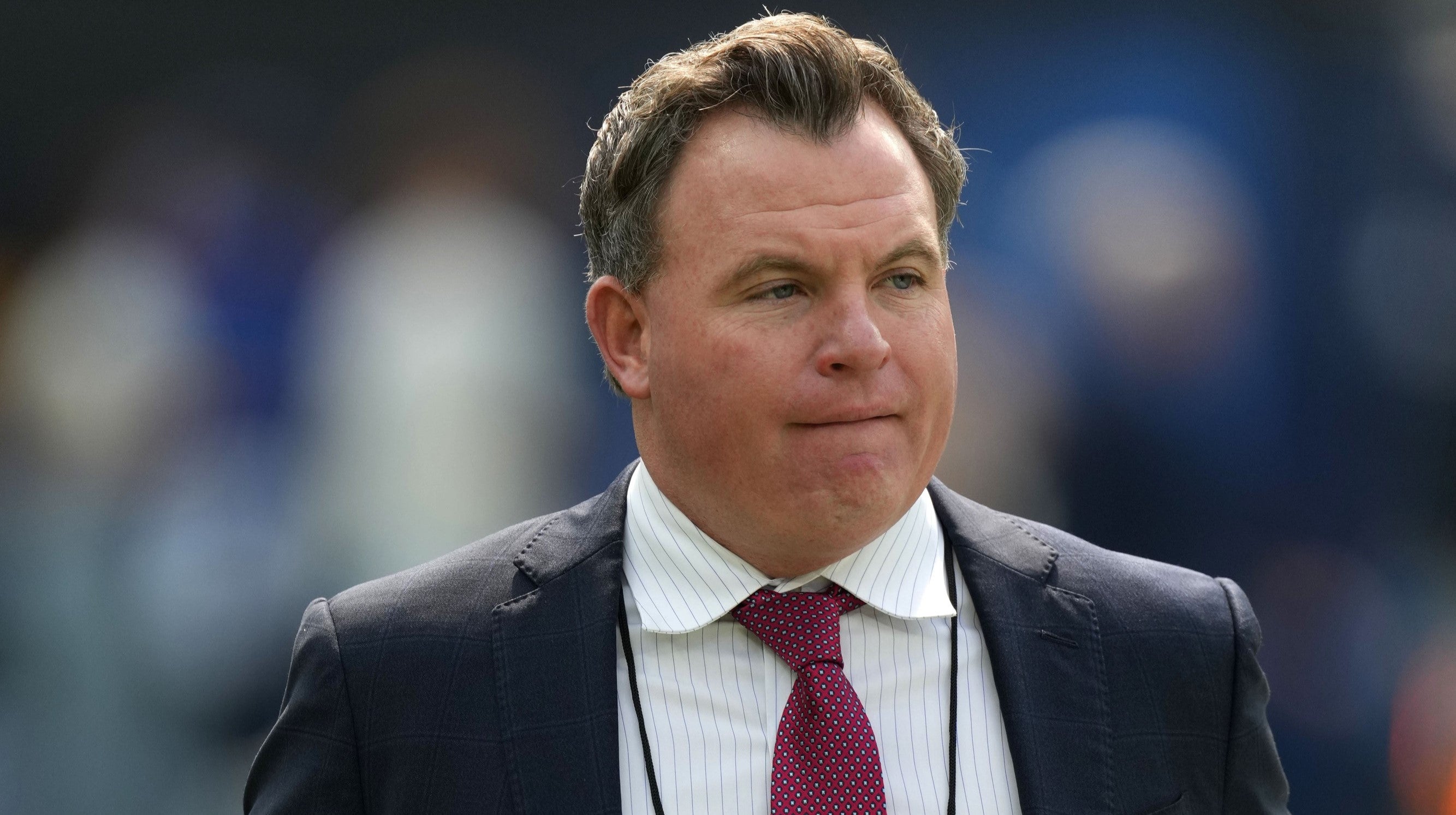 Sep 29, 2024; Inglewood, California, USA; Kansas City Chiefs assistant general manager Mike Borgonzi during the game between the Kansas City Chiefs and the Los Angeles Chargers at SoFi Stadium.