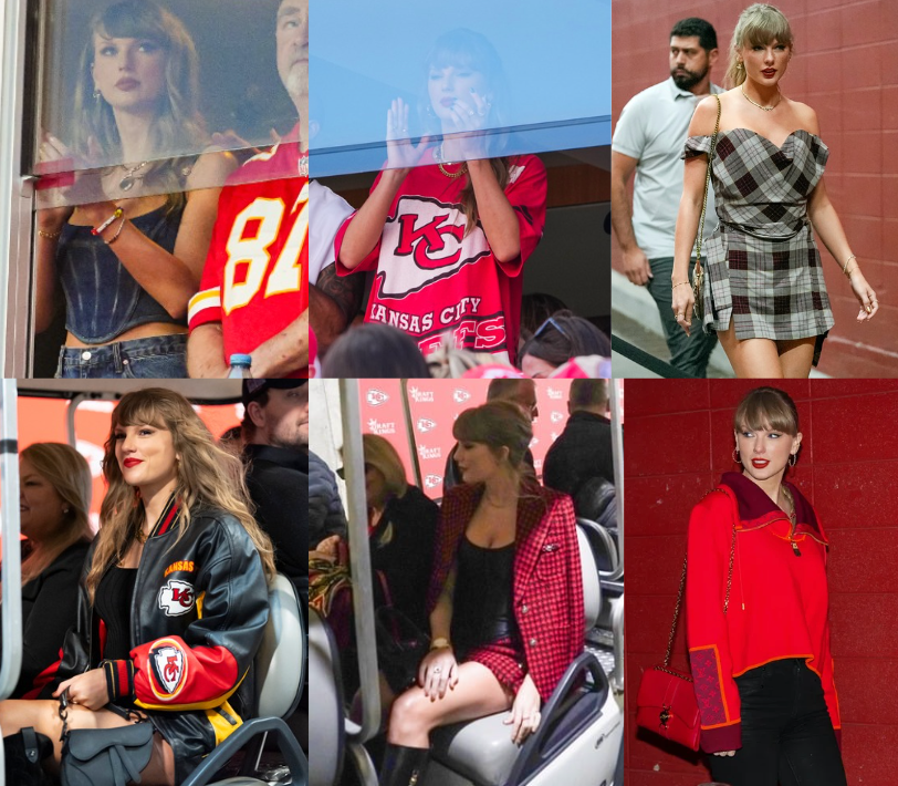 Taylor Swift attending six Chiefs games during the 2024 season