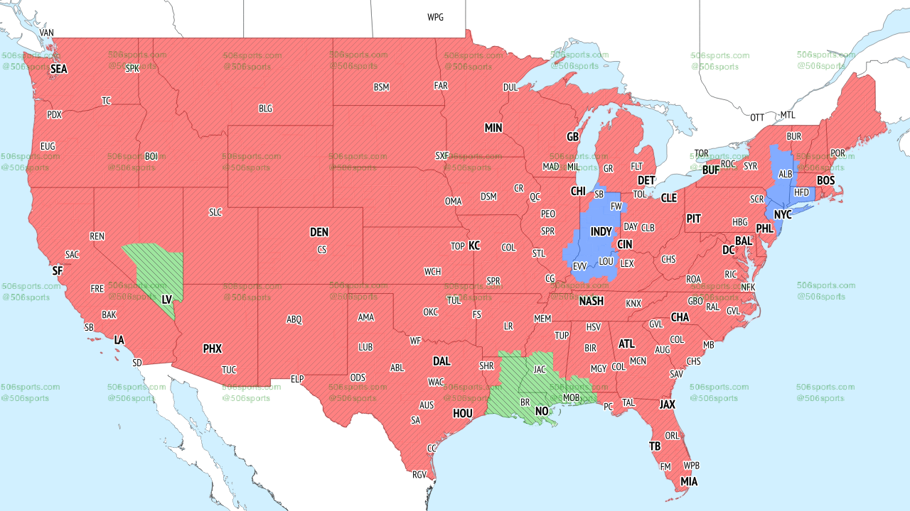 Fox Early slate Week 17 broadcast map