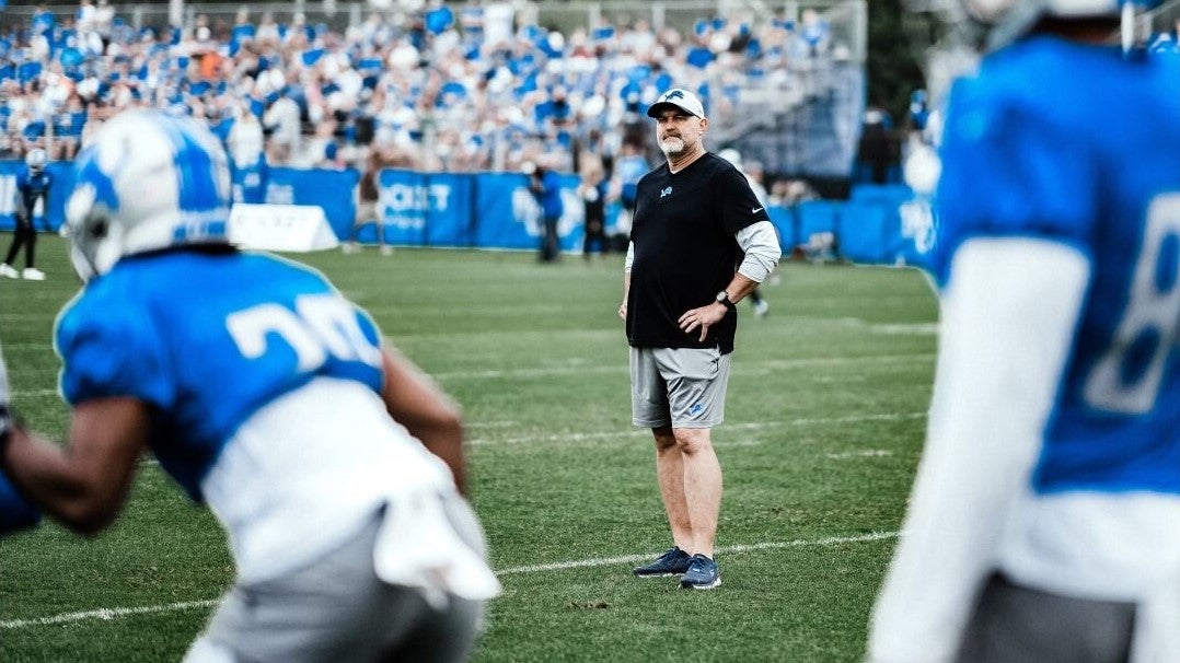 Detroit Lions offensive coordinator John Morton