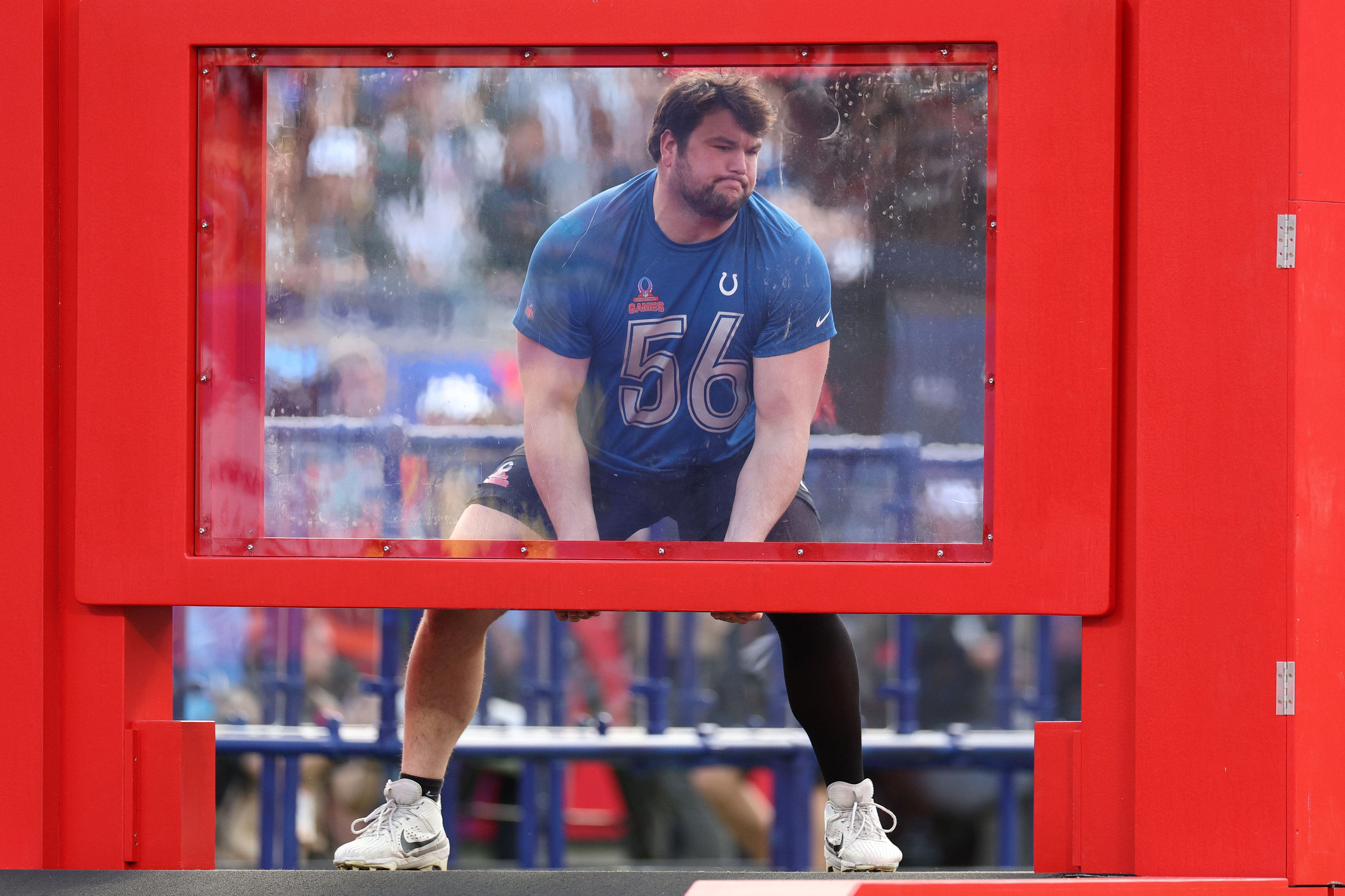 Feb 4, 2024; Orlando, FL, USA; AFC guard Quenton Nelson (56) of the Indianapolis Colts during the 2024 Pro Bowl at Camping World Stadium.