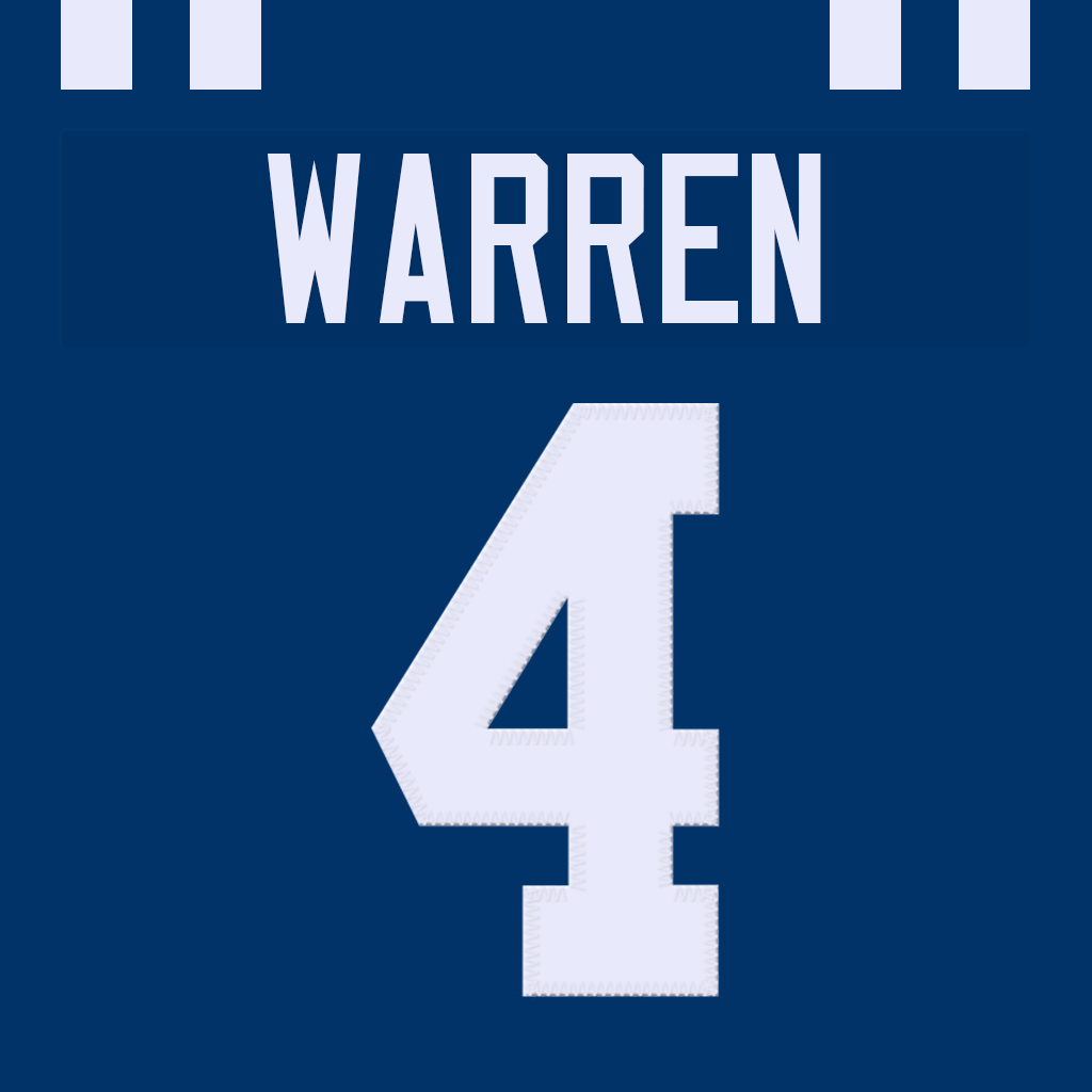 Mock Colts Tyler Warren Jersey #4