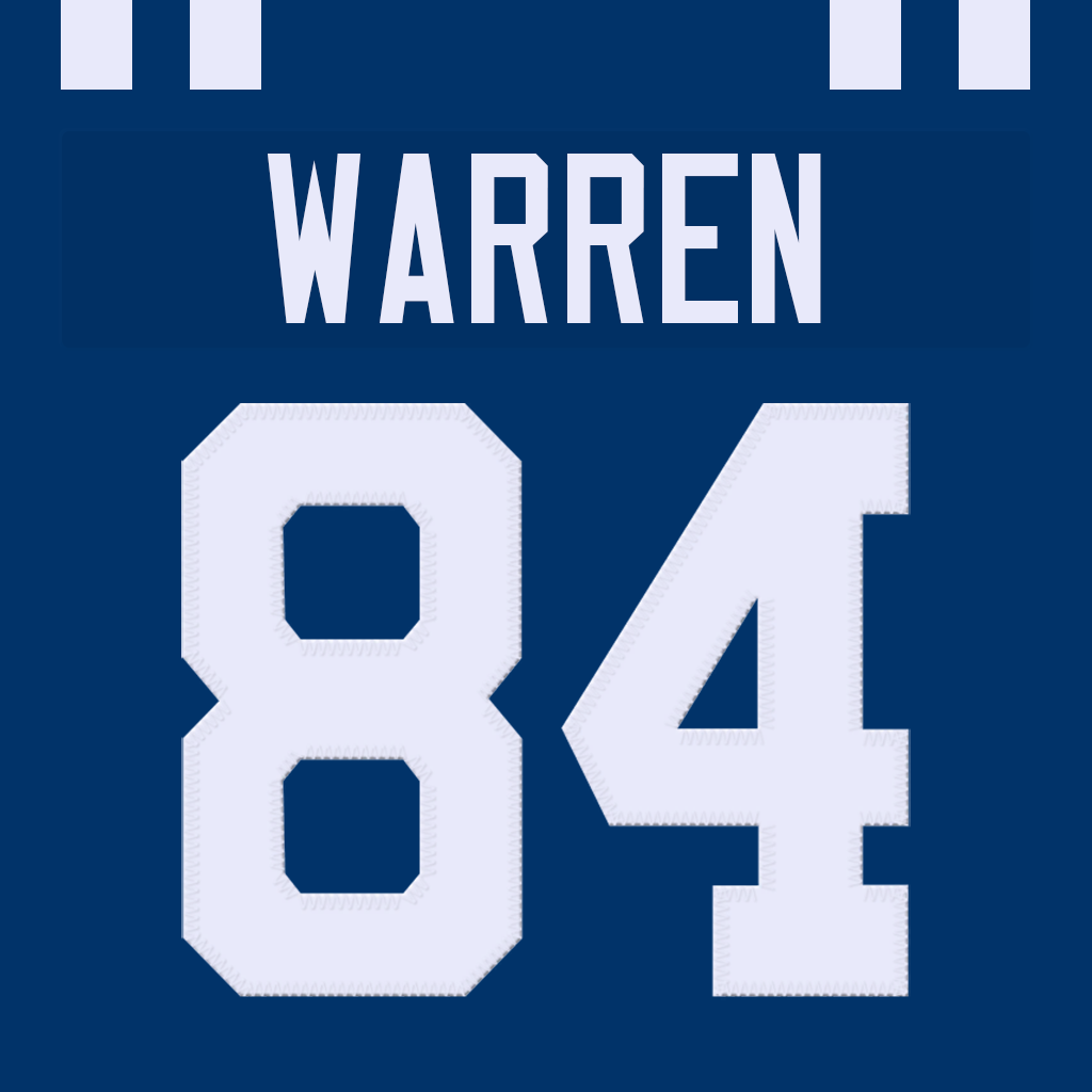 Mock Colts Tyler Warren Jersey #84