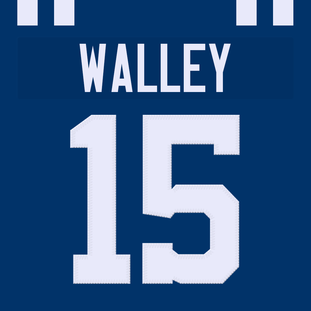 Mock Colts Justin Walley Jersey #15