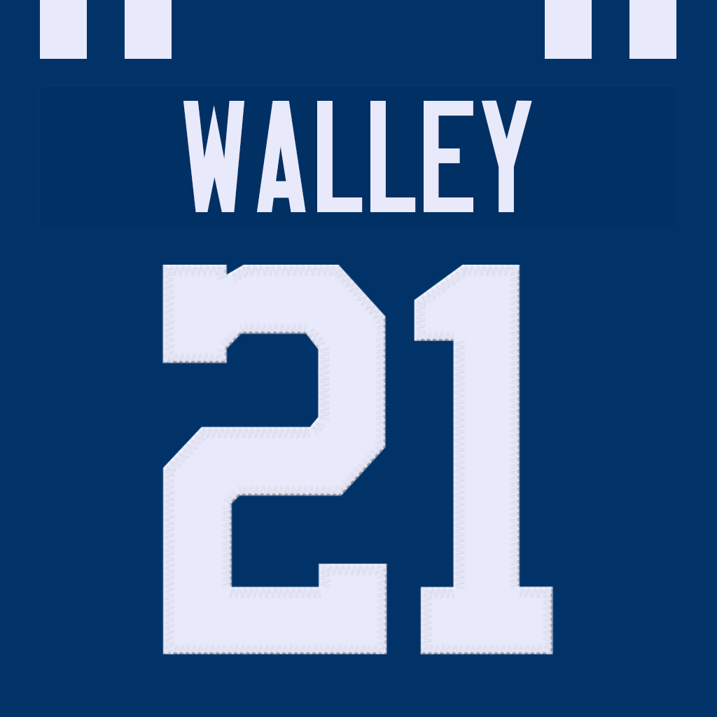 Mock Colts Justin Walley Jersey #21