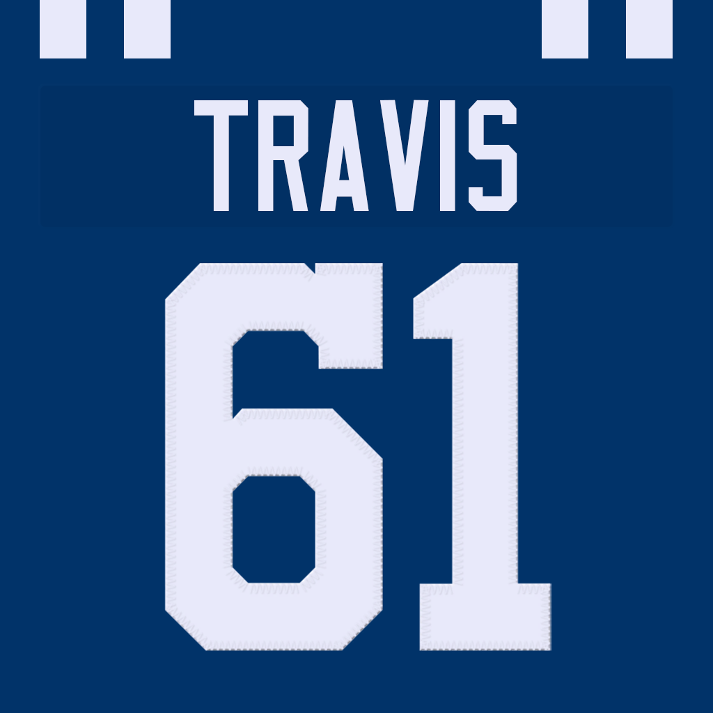 Mock Colts Jordan Travis Jersey #61