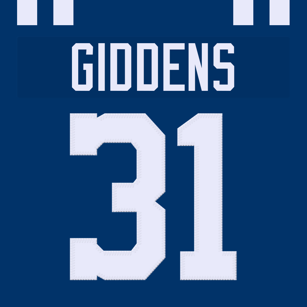 Mock Colts DJ Giddens Jersey #31