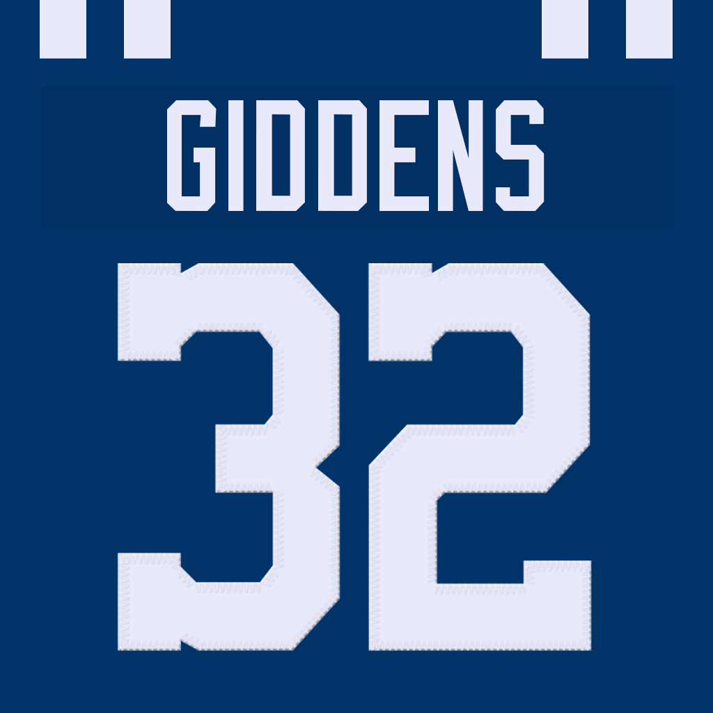 Mock Colts DJ Giddens Jersey #32
