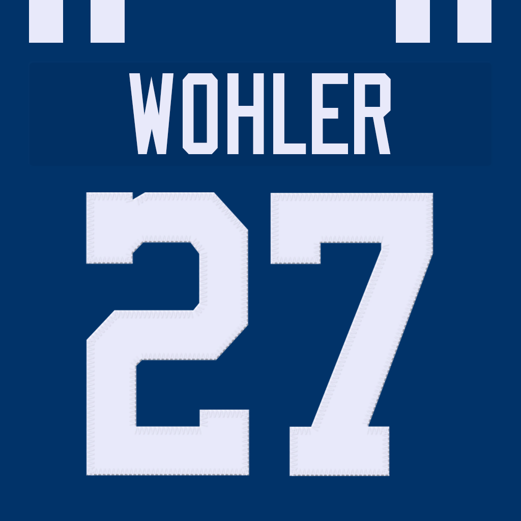 Mock Colts Hunter Wohler Jersey #27