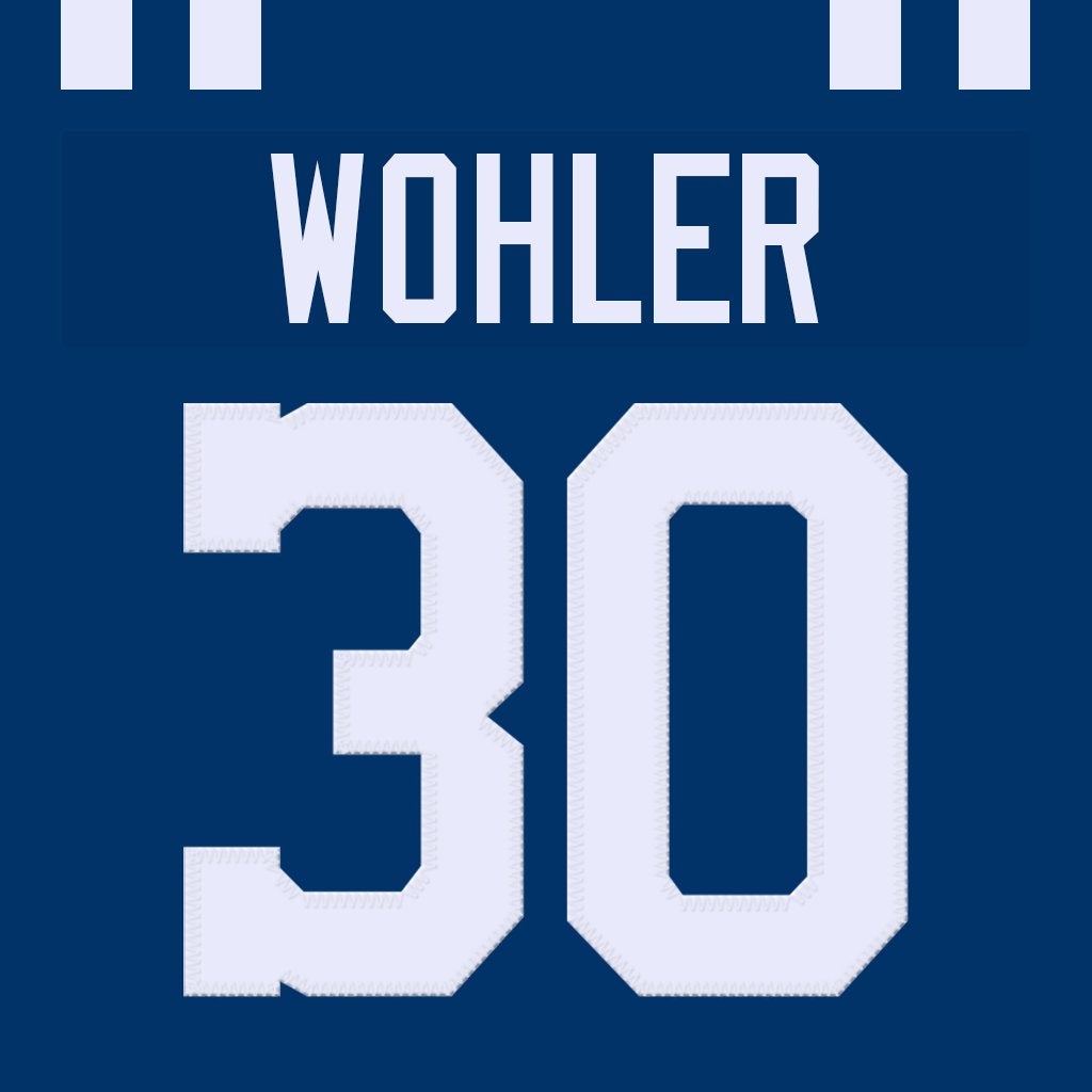 Mock Colts Hunter Wohler Jersey: 30