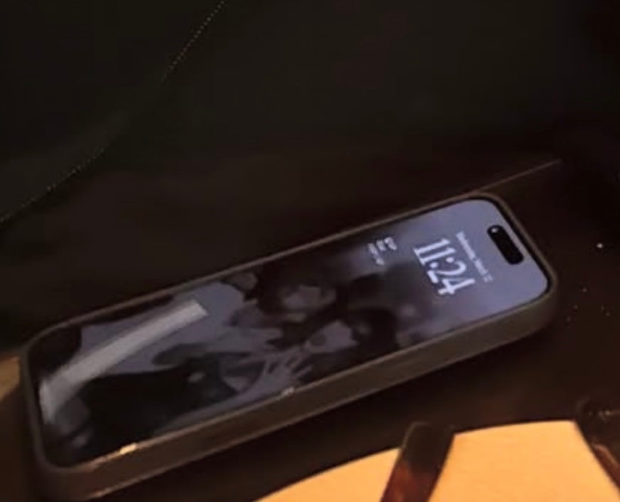 Travis Kelce's phone screensaver