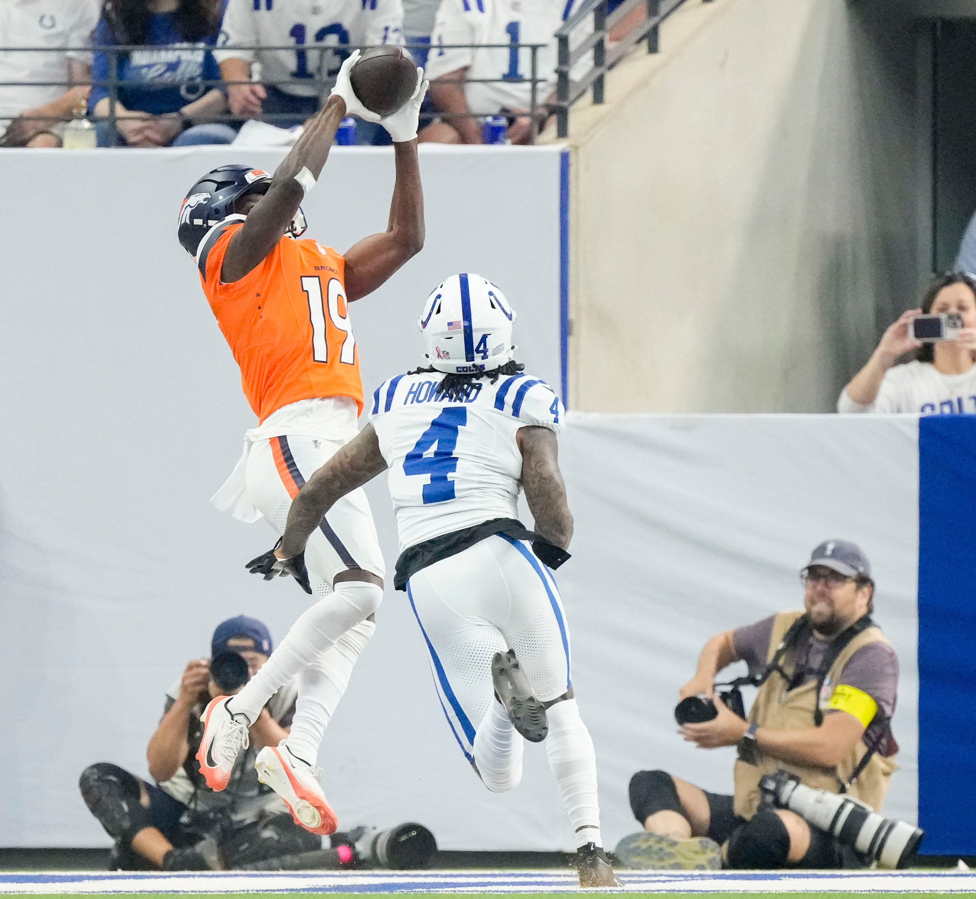 Colts CB Xavien Howard beat by Broncos WR Marvin Mims Jr. for a touchdown