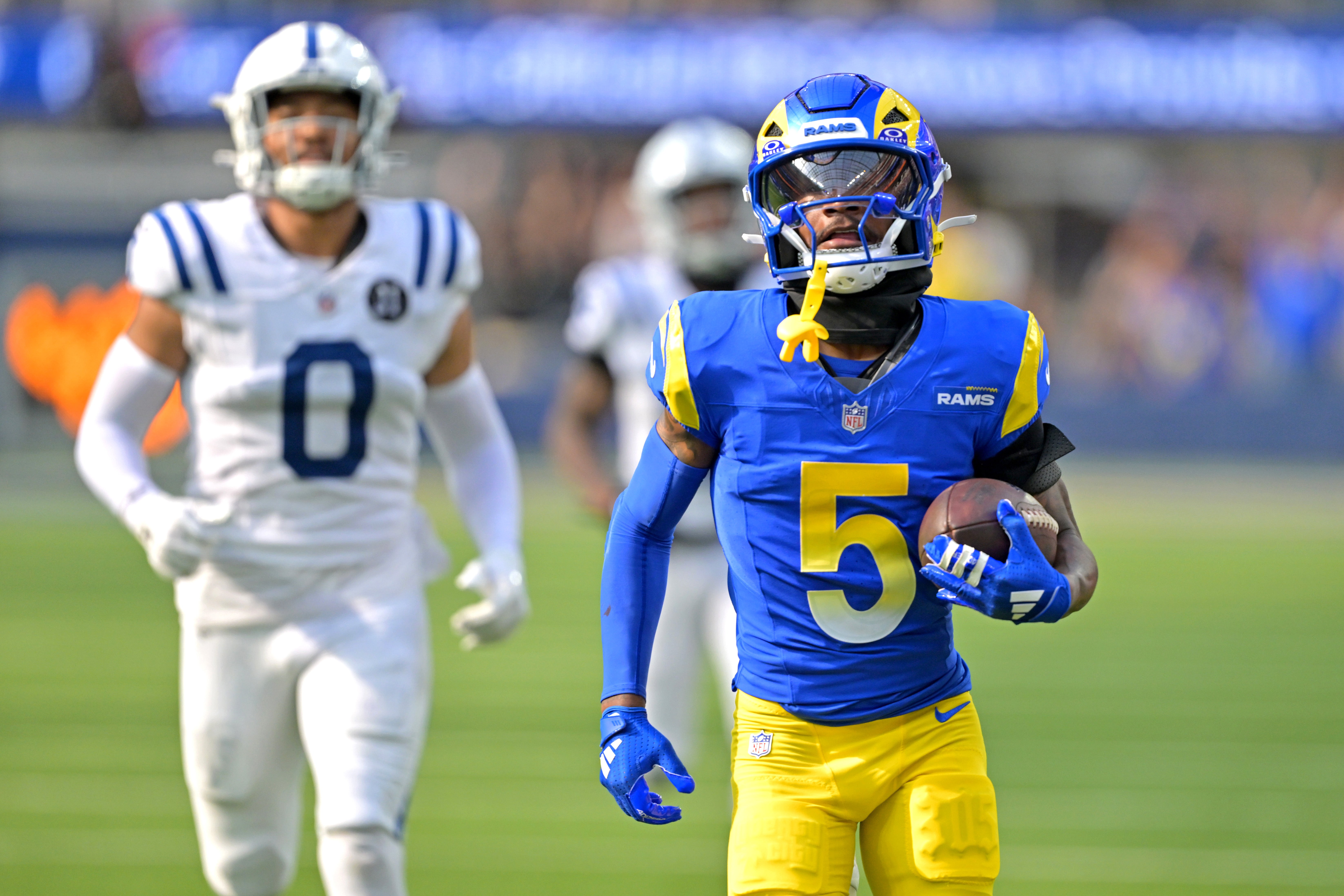 Rams WR Tutu Atwell scores a touchdown vs. the Colts