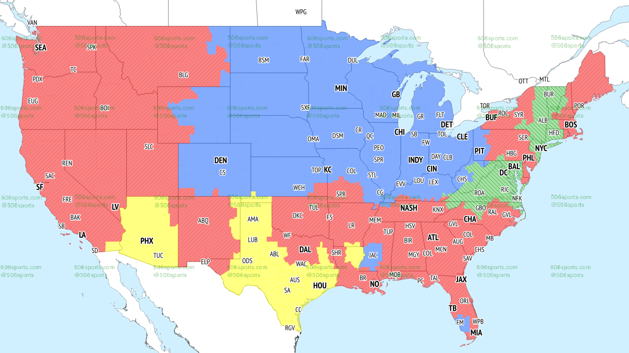 FOX NFL Week 15 Broadcast Map