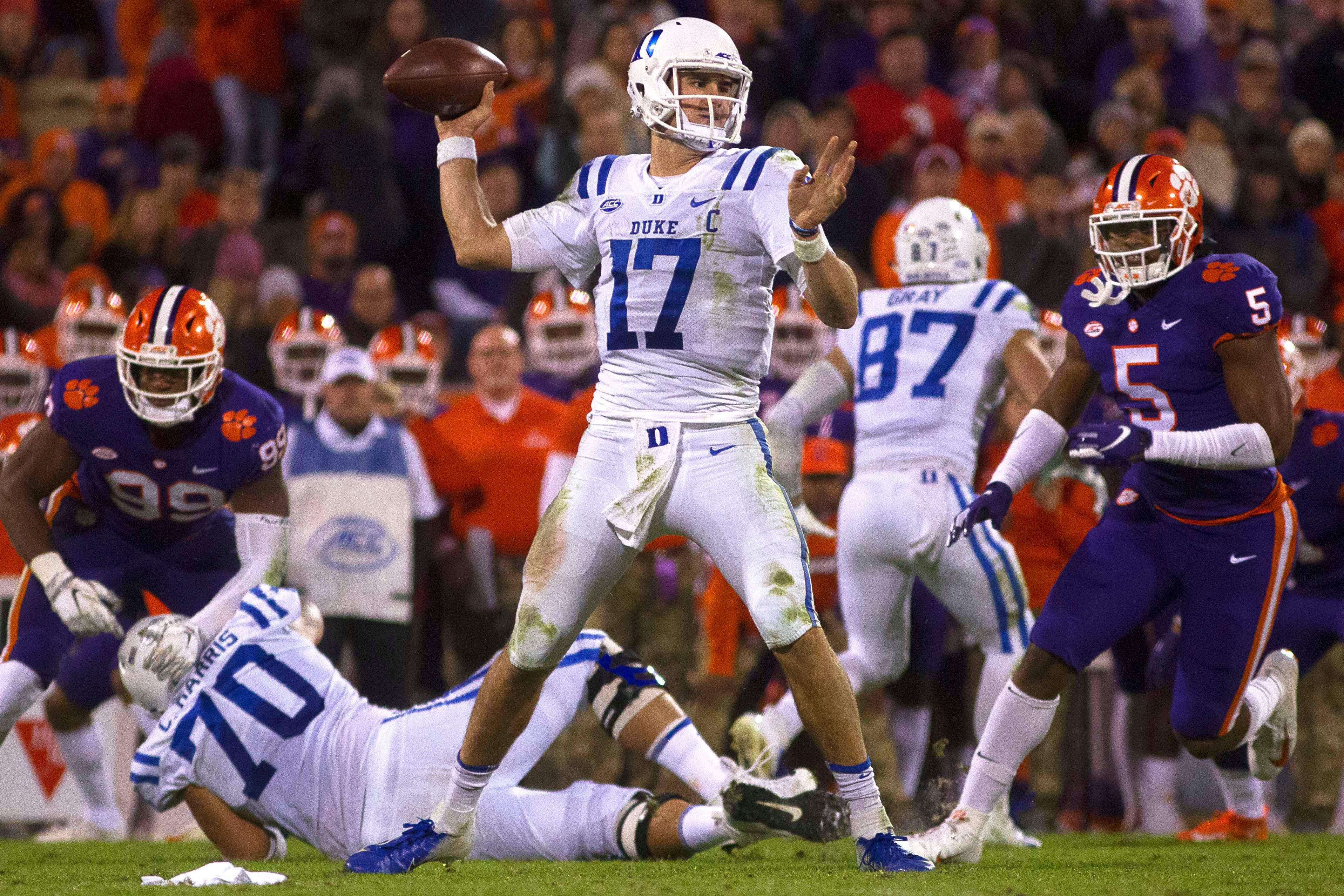 Colts QB Daniel Jones in college at Duke