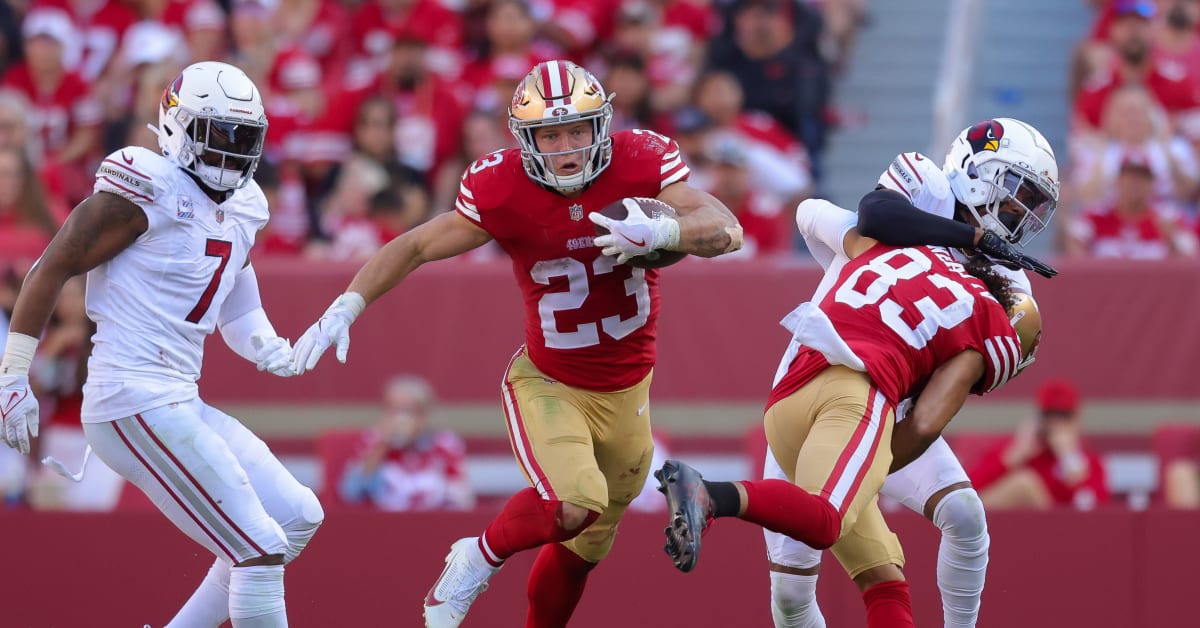 Photos from San Francisco 49ers' Christian McCaffrey scores four