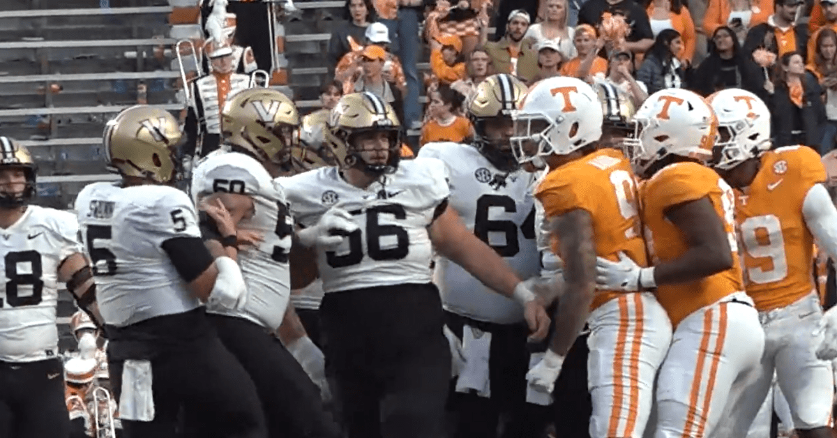 Tempers Flare And Benches Clear In Tennessee Vs. Vanderbilt