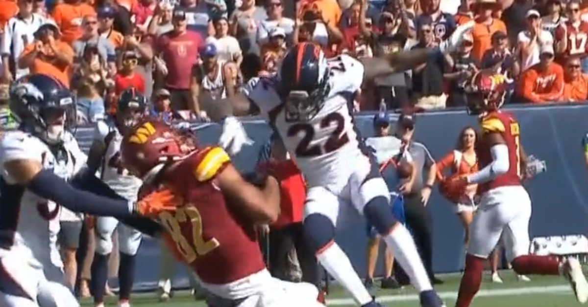 Update: Broncos DB Kareem Jackson's dirty hit on Logan Thomas won't lead to  a suspension - Hogs Haven