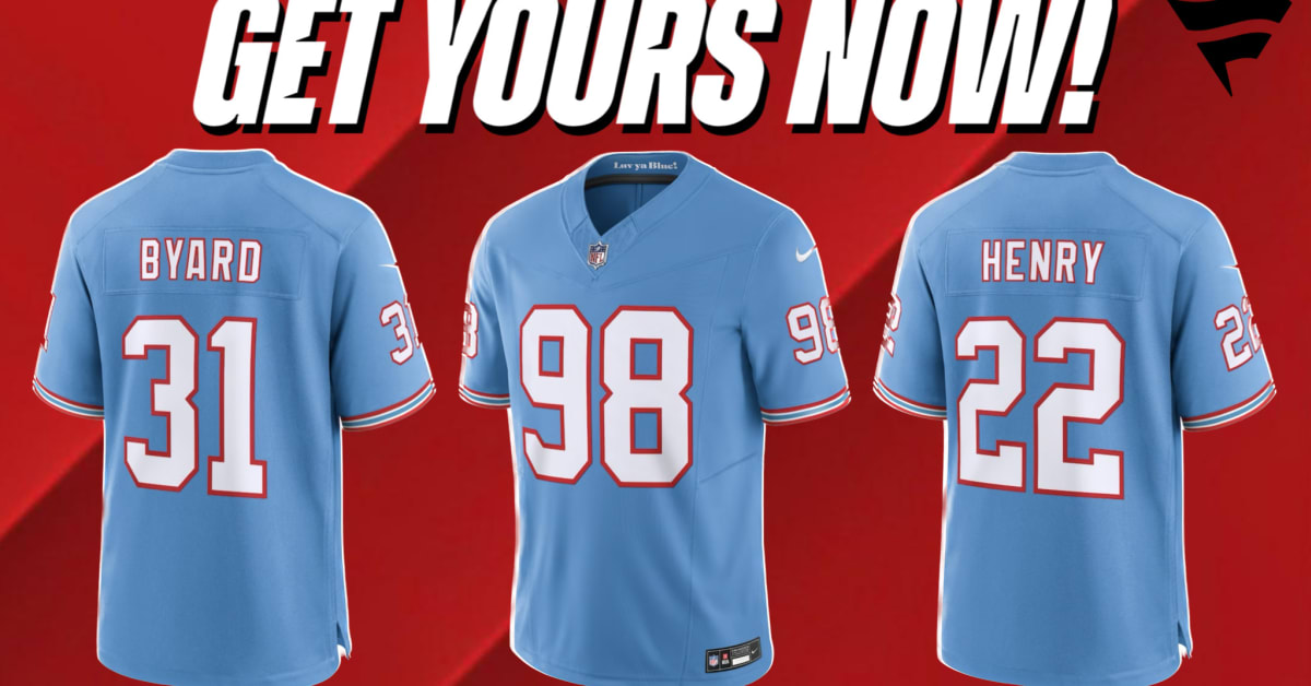 BUY NOW Titans release new Oilers throwback uniforms