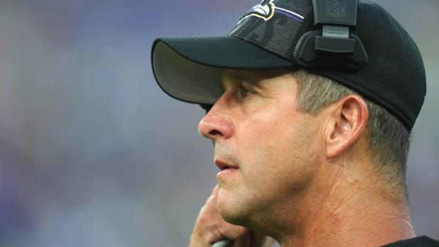 John Harbaugh shares thoughts on dominance of Ravens' run game vs. Browns -  A to Z Sports