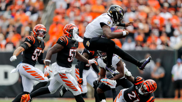 Ravens HC John Harbaugh lauds Lamar Jackson's 4-TD game vs. Browns