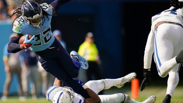 E.J. Speed of the Indianapolis Colts runs during an NFL game