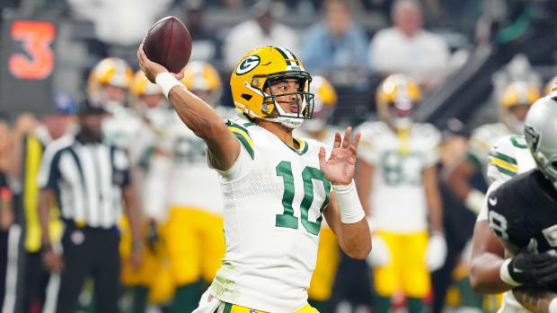 Green Bay Packers' quarterback Kurt Benkert during NFL football training  camp at Lambeau Field Saturday, Aug. 7, 2021, in Green Bay, Wis. (AP  Photo/Matt Ludtke Stock Photo - Alamy