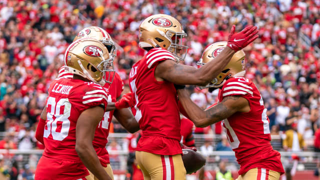 49ers' go-to target at camp is high-flying, football-obsessed