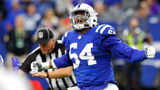 Indianapolis Colts safety Trevor Denbow runs a drill during football  practice at the NFL team's practice facility in Indianapolis, Friday, May  13, 2022. (AP Photo/Michael Conroy Stock Photo - Alamy