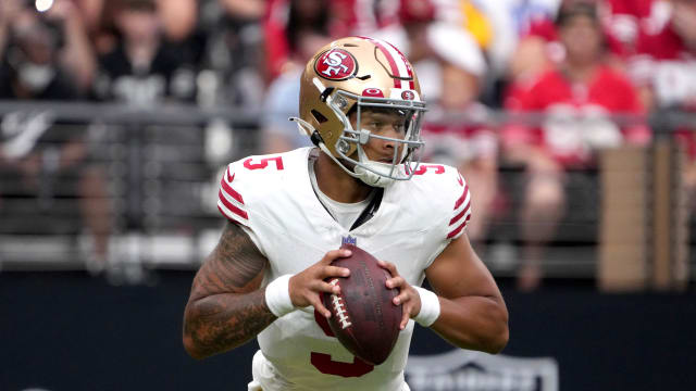 San Francisco 49ers' Taco Charlton (77) takes part in drills during the NFL  team's football training camp in Santa Clara, Calif., Tuesday, Aug. 1,  2023. (AP Photo/Jeff Chiu Stock Photo - Alamy