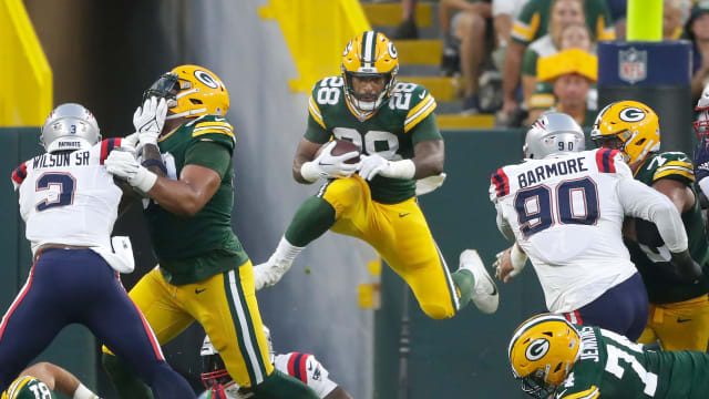 Seattle Seahawks cornerback Michael Jackson (30) breaks up a pass intended  for Green Bay Packers wide receiver Malik Heath (18) in the first half of a  preseason NFL football game, Saturday, Aug.