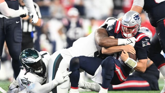 Philadelphia Eagles' James Bradberry reacts during an NFL