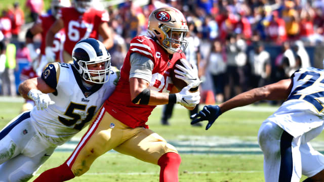 George Kittle San Francisco 49ers Tight End v Rams 2019 Images