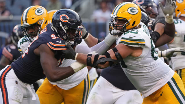 Green Bay Packers wide receiver Jayden Reed (11) scores a touchdown during  the first half of an NFL football game against the Atlanta Falcons, Sunday,  Sep. 17, 2023, in Atlanta. The Atlanta