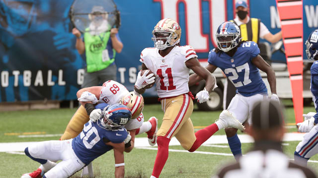 San Francisco 49ers trample short-handed New York Giants for 3-0