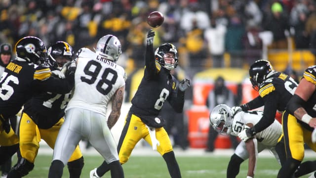 The Raiders lost to the Steelers 23-18 in their home opener.