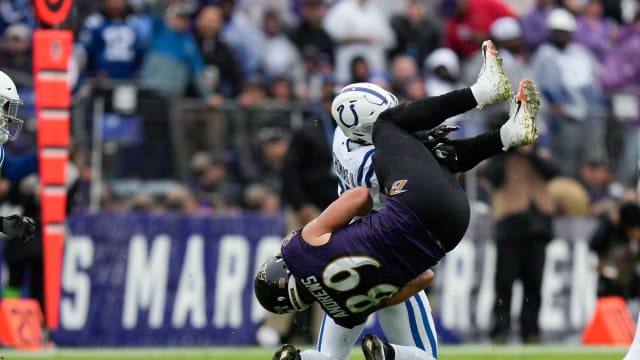 Baltimore Ravens' Kyle Hamilton sets team record for sacks in first half  vs. Indianapolis Colts