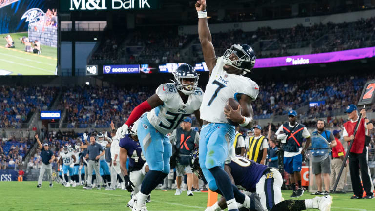 Tennessee Titans vs Baltimore Ravens NFL preseason game photos