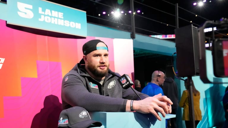 Eagles' Lane Johnson is speaking out on mental health