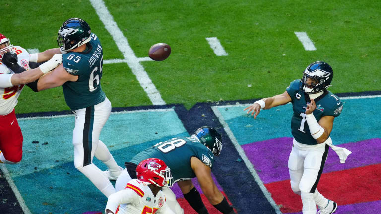 Eagles' Jalen Hurts delivers stoic message on Super Bowl loss