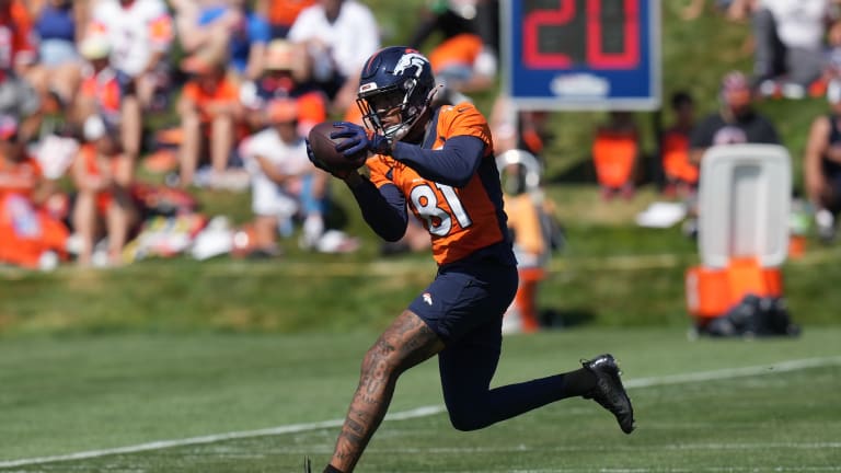 Denver Broncos WR Tim Patrick Gives a 'Bigger Boost' to Russell