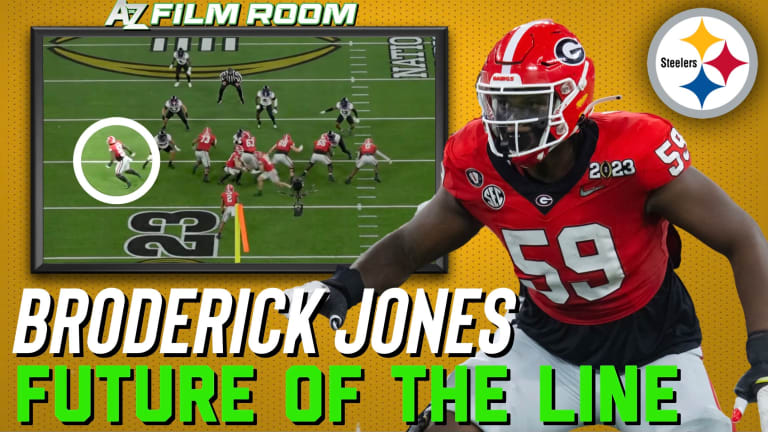 Breaking down tackle Broderick Jones' college highlights