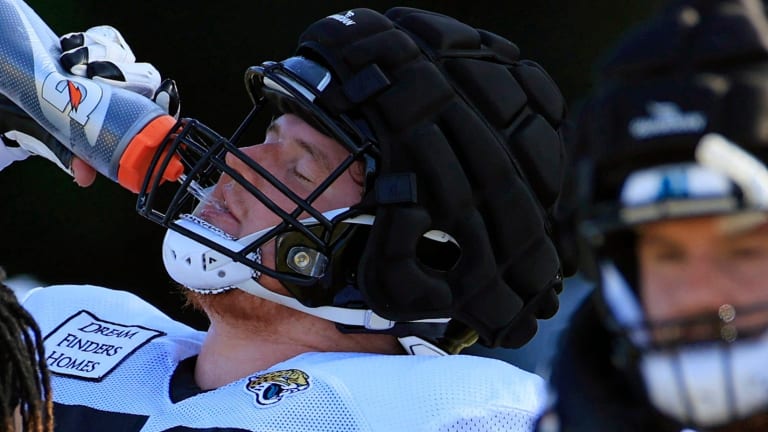 Tyler Shatley at Jaguars Training Camp 