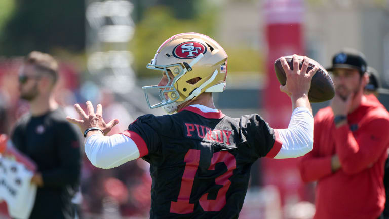 49ers quarterback Brock Purdy back throwing at training camp - A