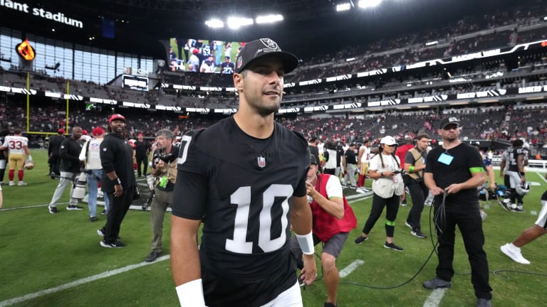 Raiders coach Josh McDaniels embracing Jimmy Garoppolo despite