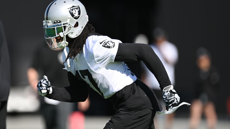 Raiders receiver Davante Adams returns to practice