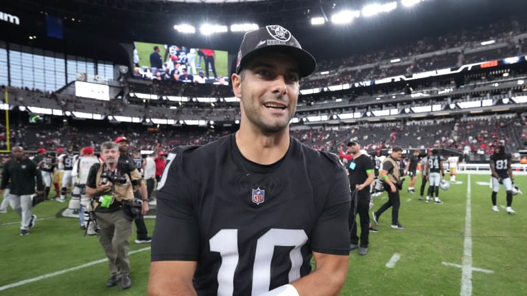Raiders QB Jimmy Garoppolo gives rookie credit that fans will love - A to Z  Sports