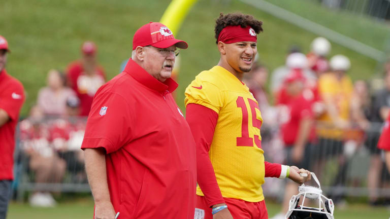 Patrick Mahomes Andy Reid Chris Jones 2022-23 Kansas City Chiefs